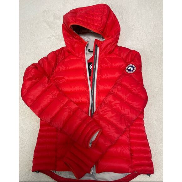 Canada Goose Brookvale Red Coat Jacket Authentic EUC Down Parka L-READ DESCR - Picture 2 of 14